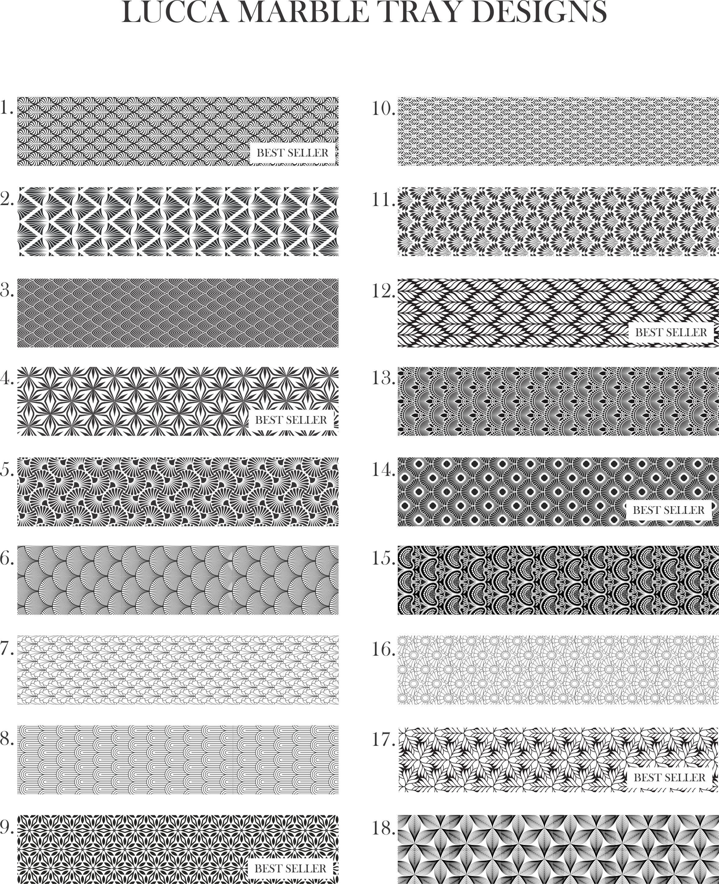 Marble and Wood Serving Tray Cutting Board