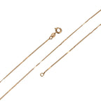 15.6'' Ready to Use 18K Gold Plated Bead Necklace Chain