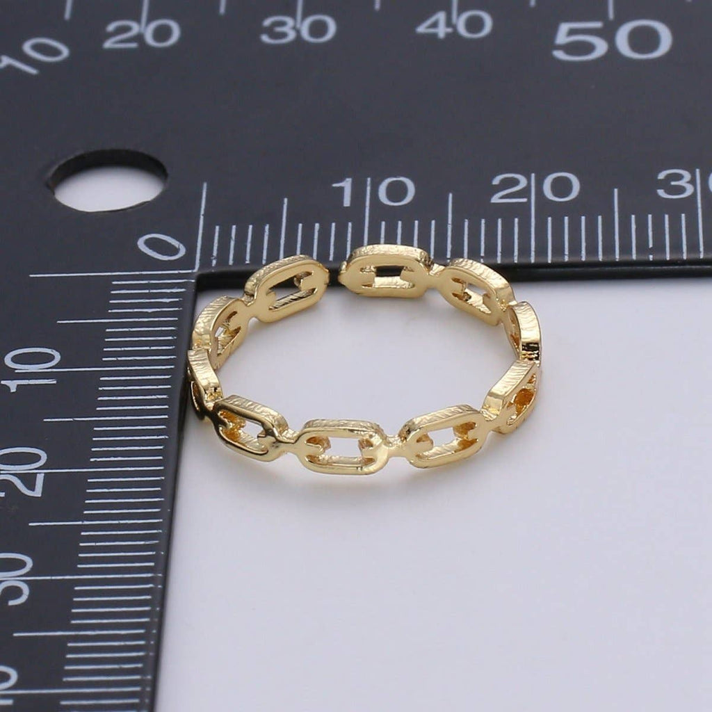 Link Chain Gold Ring
