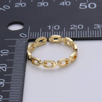Link Chain Gold Ring