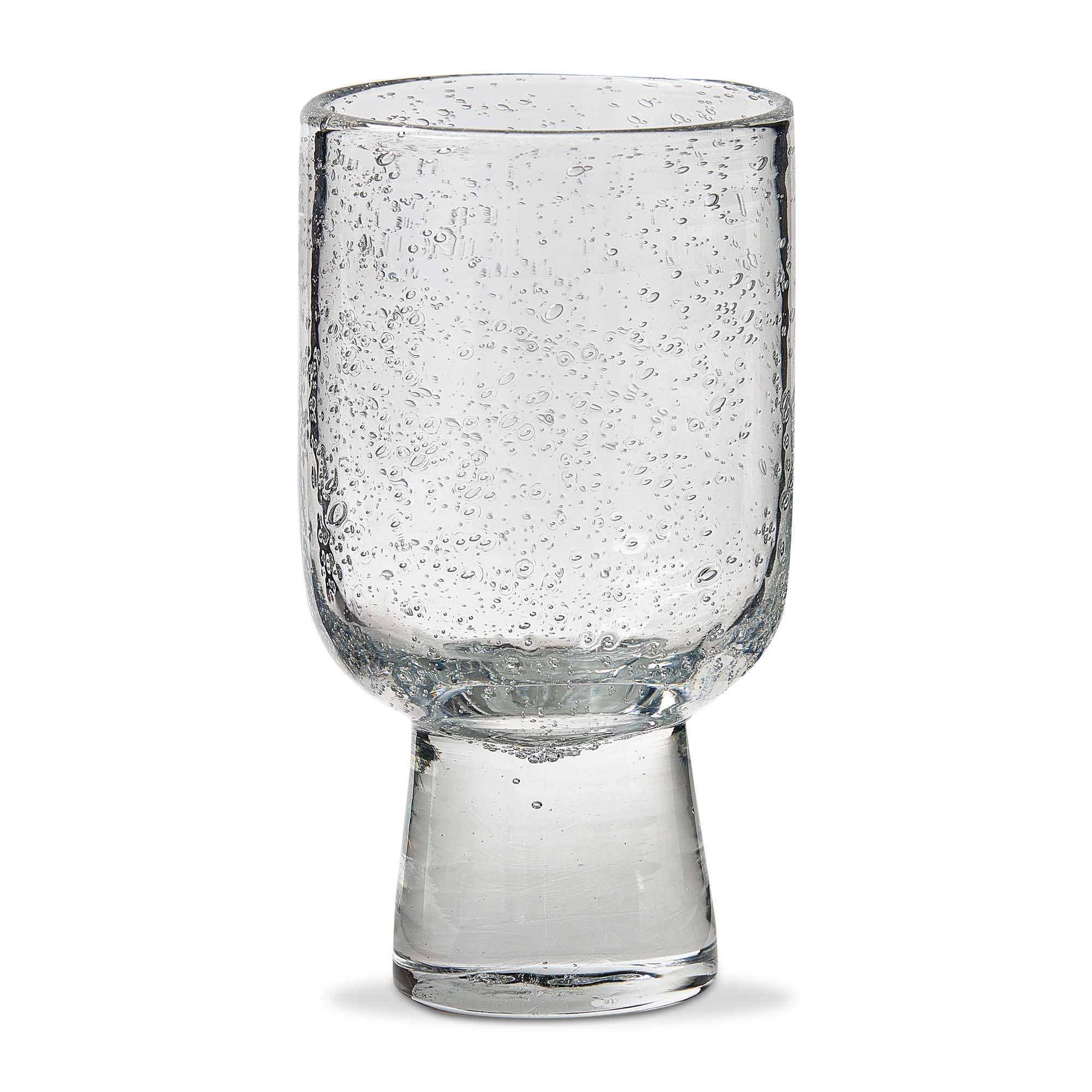Bubble Glass Footed All Purpose Clear Everyday