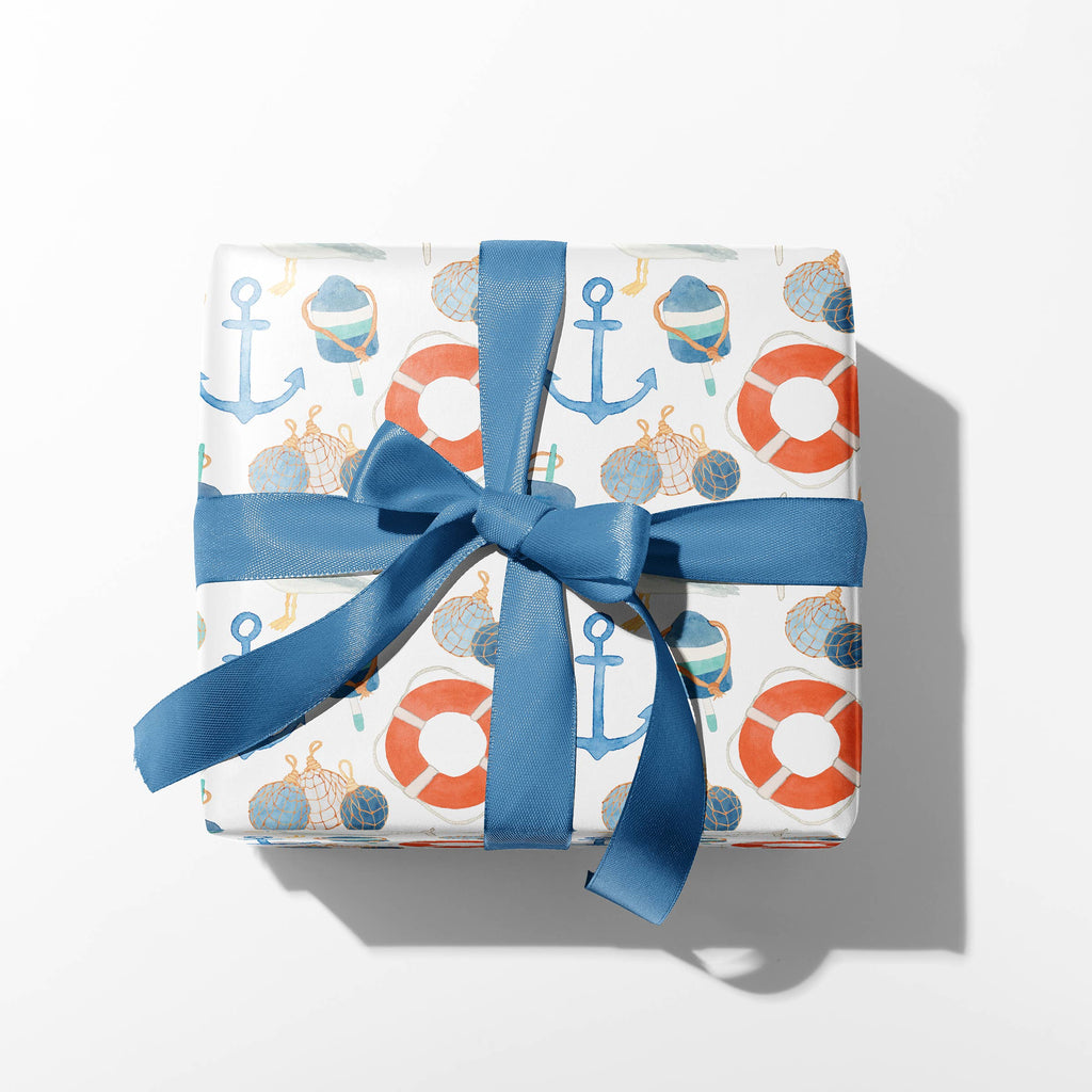 Retro Coastal Gift Wrap