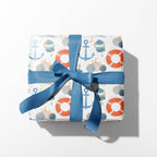 Retro Coastal Gift Wrap