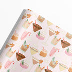 Holiday Cocktails Gift Wrap