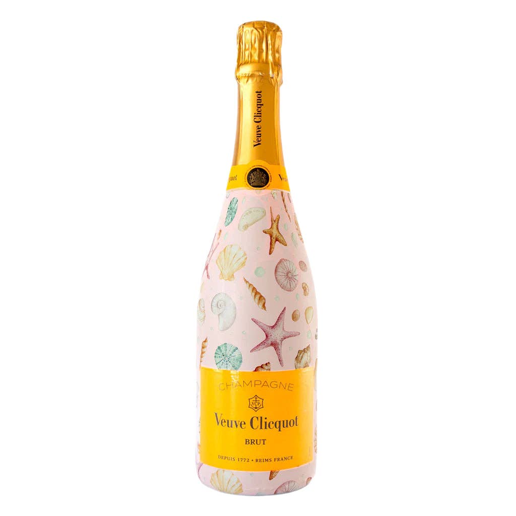 Bottle Wrap Pink Seashells - Champagne Collection