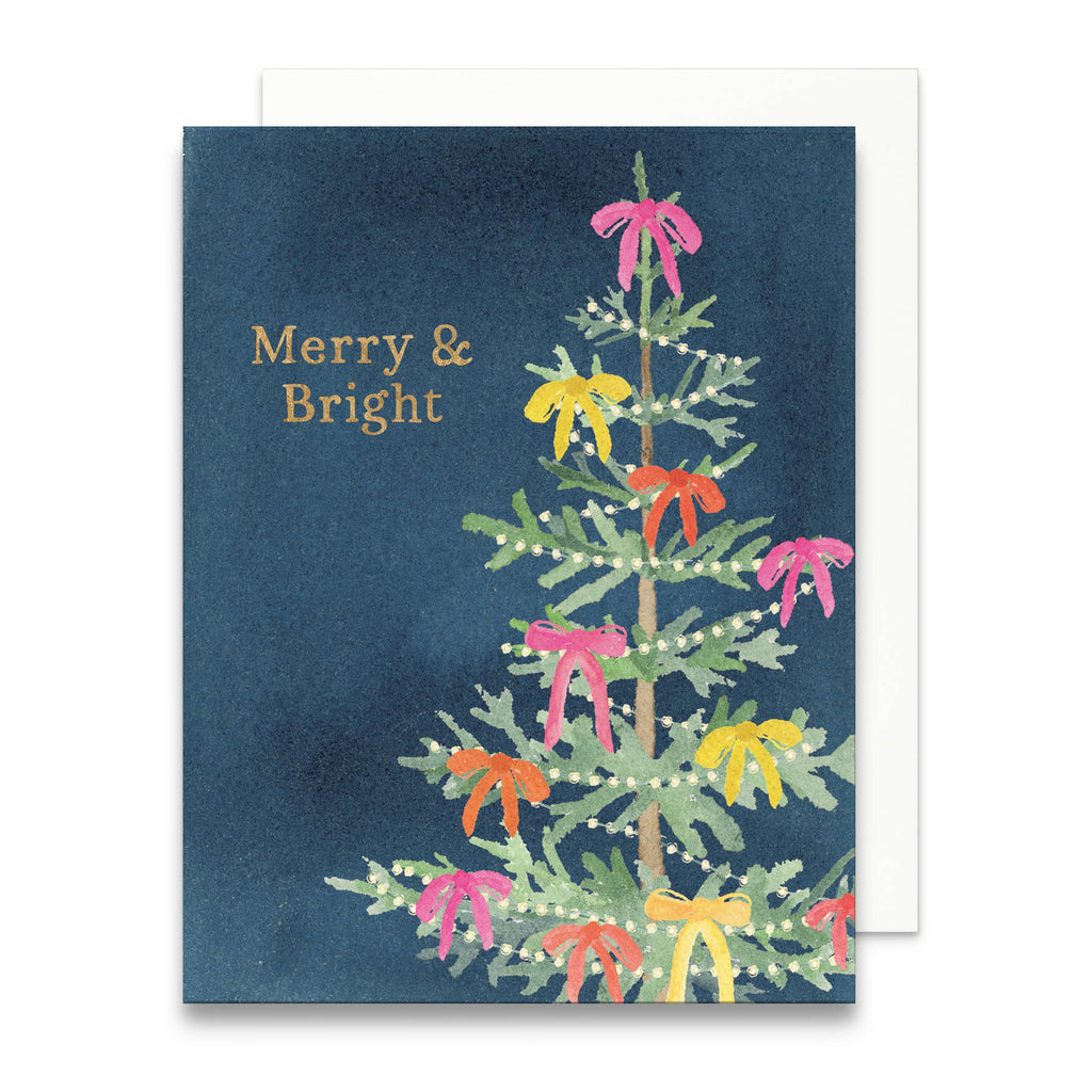 Whimsical Merry & Bright Holiday Greeting  | Boxed Set of 6