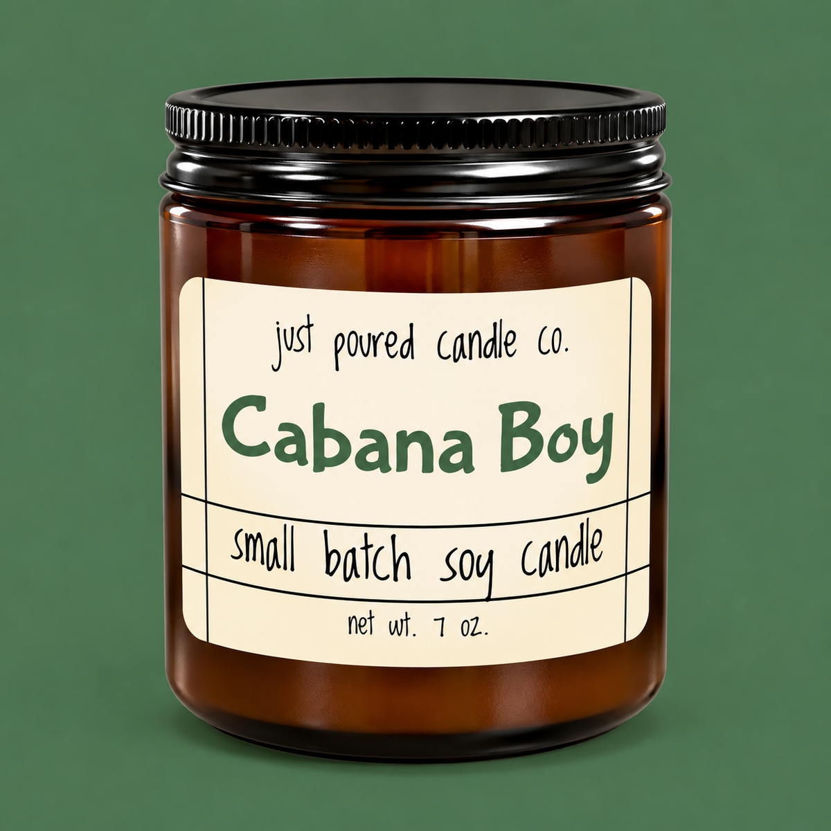 Just Poured Candle Co. - 7oz Small Batch Soy Candles