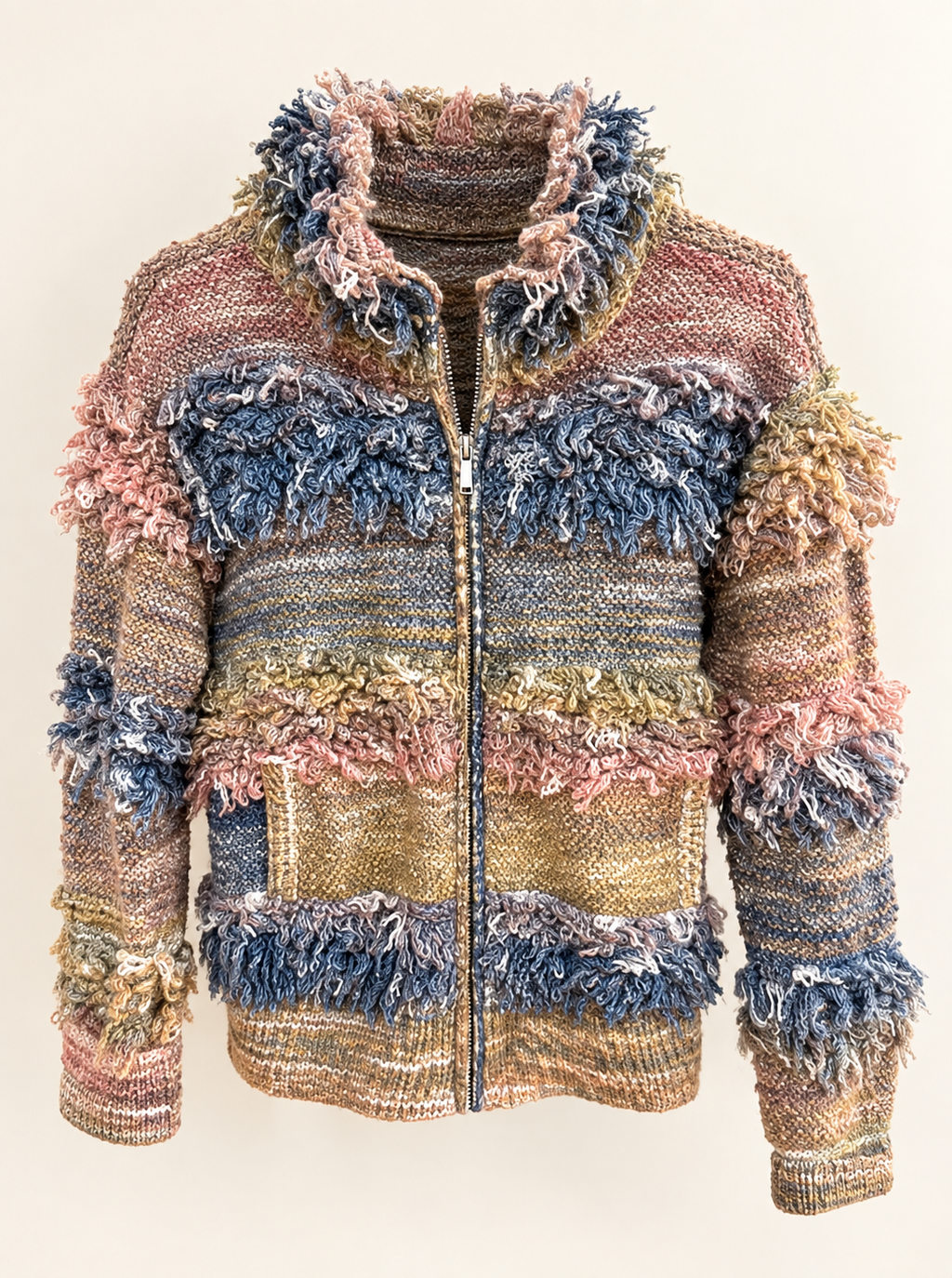 Multicolor Fringe Jacket