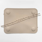 The Tidy Traveler - Solid Placemat Set (Lined-Checkered)
