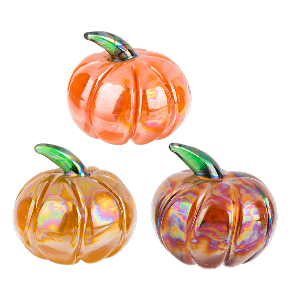 Fall Glass Pumpkins little