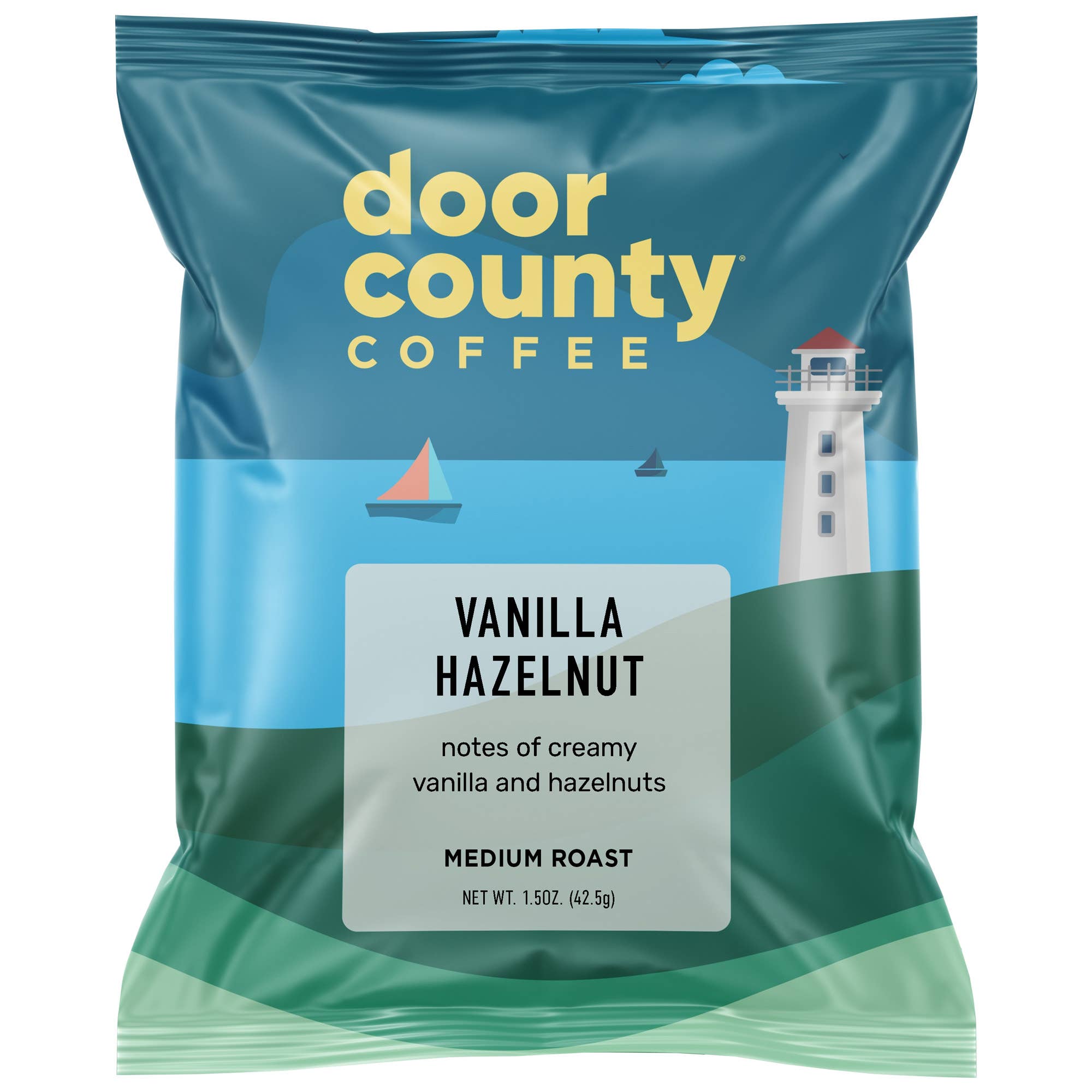Door County Coffee, 1.5oz Individual Pot Bags & Different Flavors