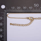 18" 16K Gold Filled 0.7mm Dainty Cable Layering Chain Necklace
