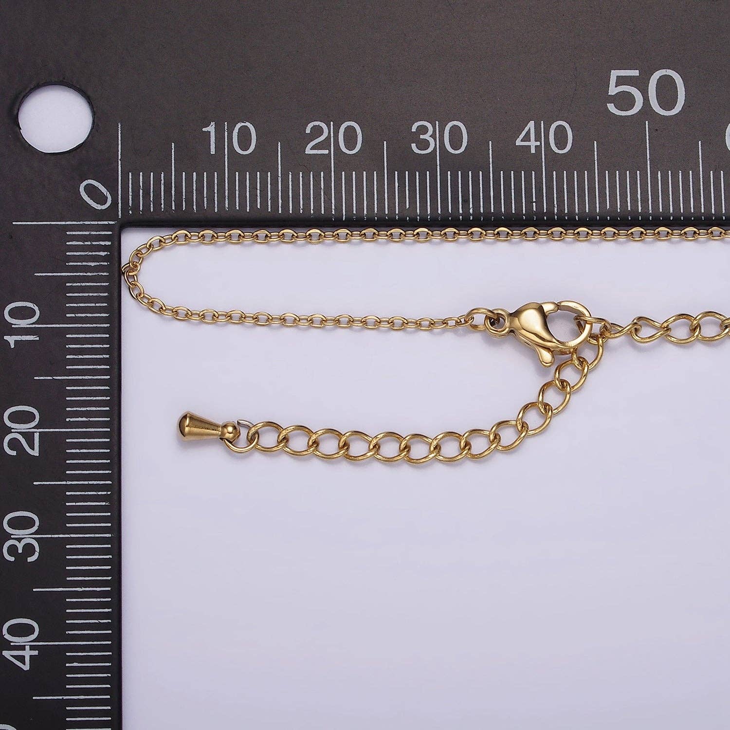 18" 16K Gold Filled 0.7mm Dainty Cable Layering Chain Necklace