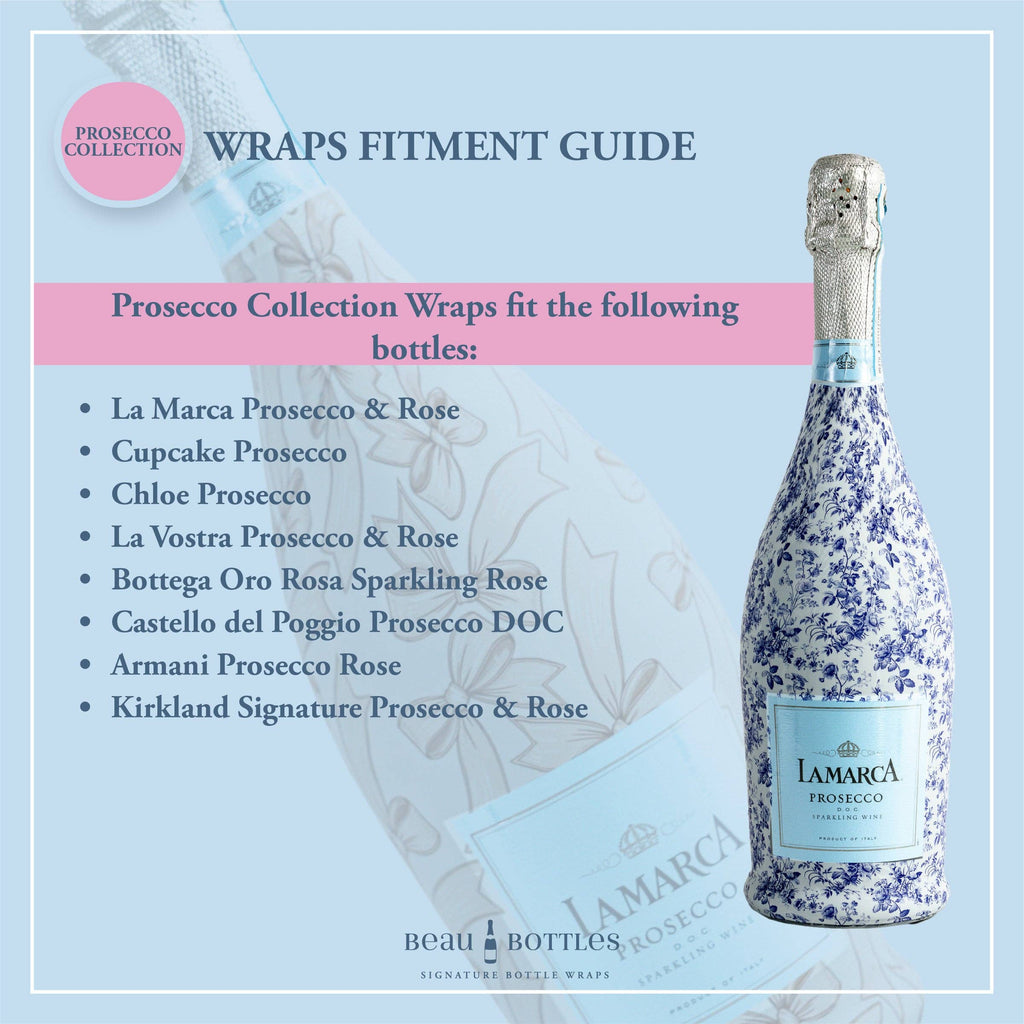 Bottle Wrap Happy Birthday Floral - Prosecco Collection