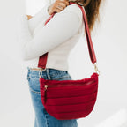 Jolie Puffer Belt Bag Crimson Red