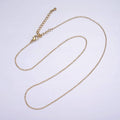 18" 16K Gold Filled 0.7mm Dainty Cable Layering Chain Necklace