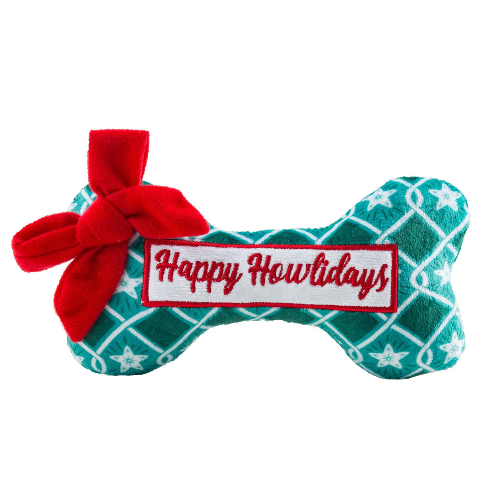 Happy Howlidays Bone - Stocking Stuffer Christmas Dog Toy