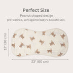 Bamboo Muslin Burp Cloth Set 2-Pack (Teddy/Taupe)