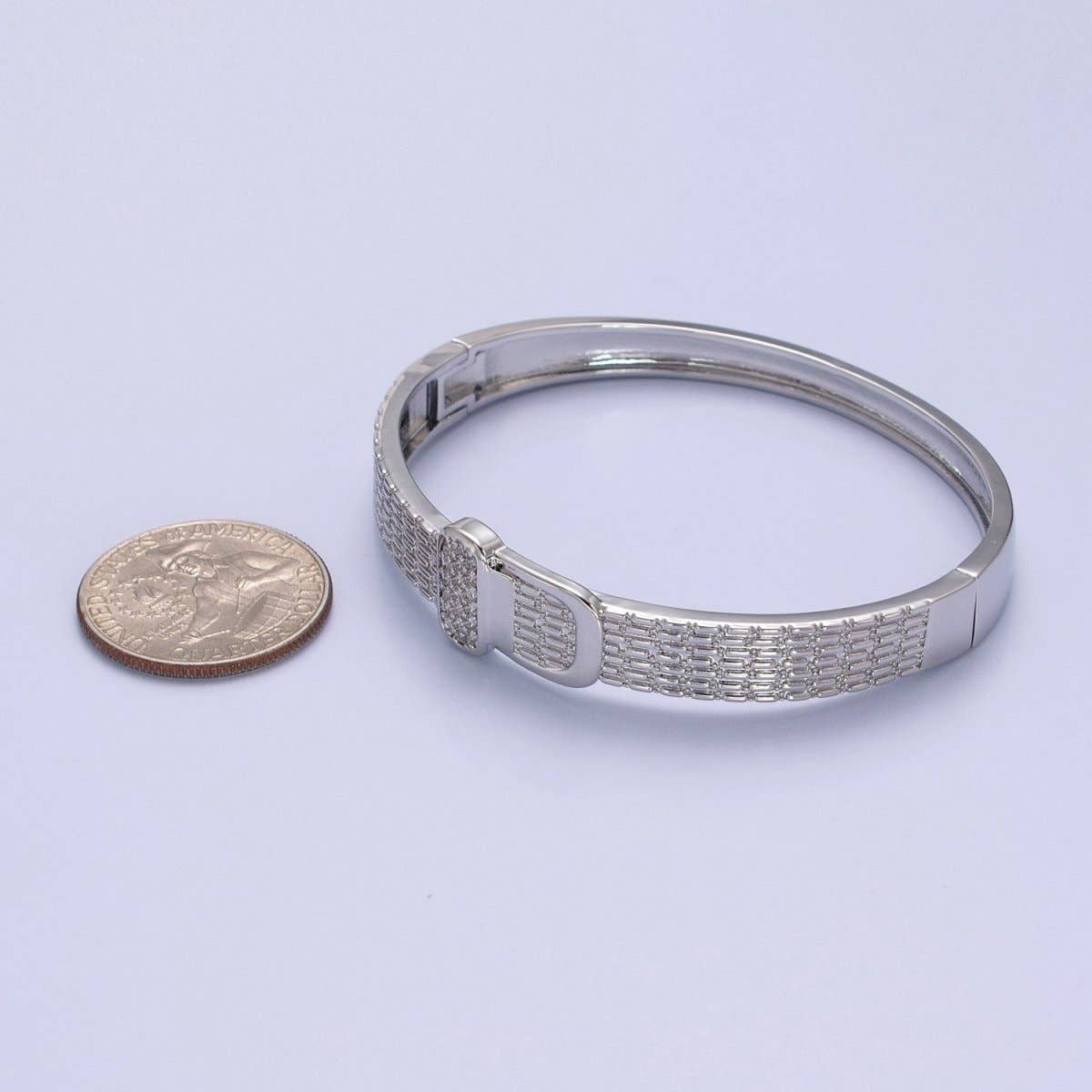 Gold Belt Buckle Bracelet