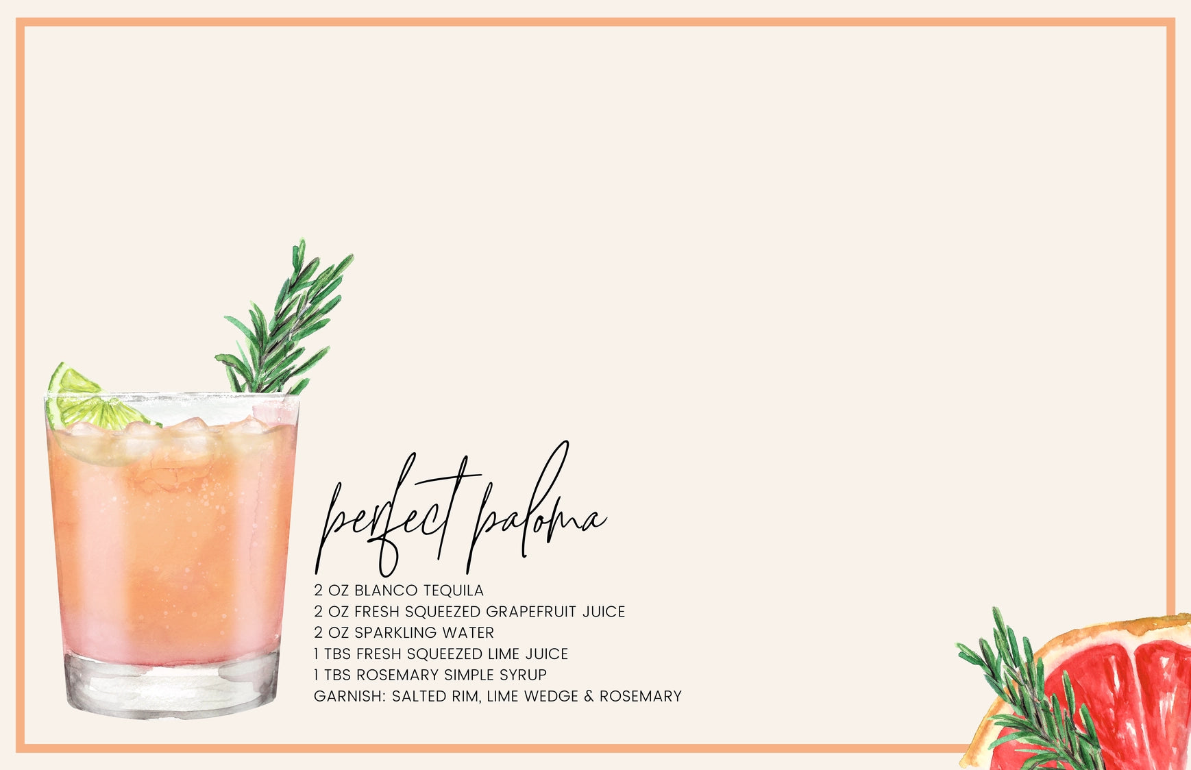 Interchangeable Tray Inserts - Cocktails Set of 10