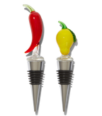 Bottle Stoppers Set of 2 - Lemon & Chili