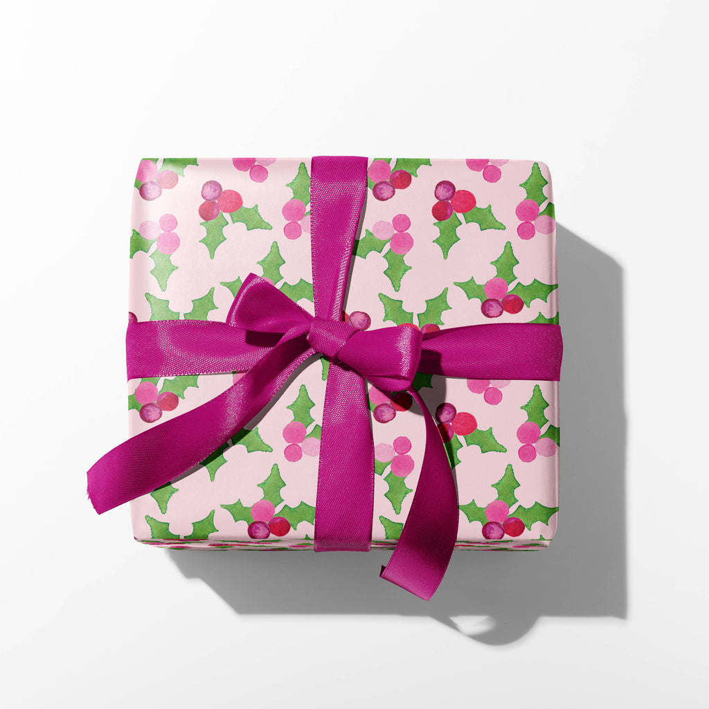 Pink Christmas Gift Wrap