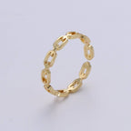 Link Chain Gold Ring
