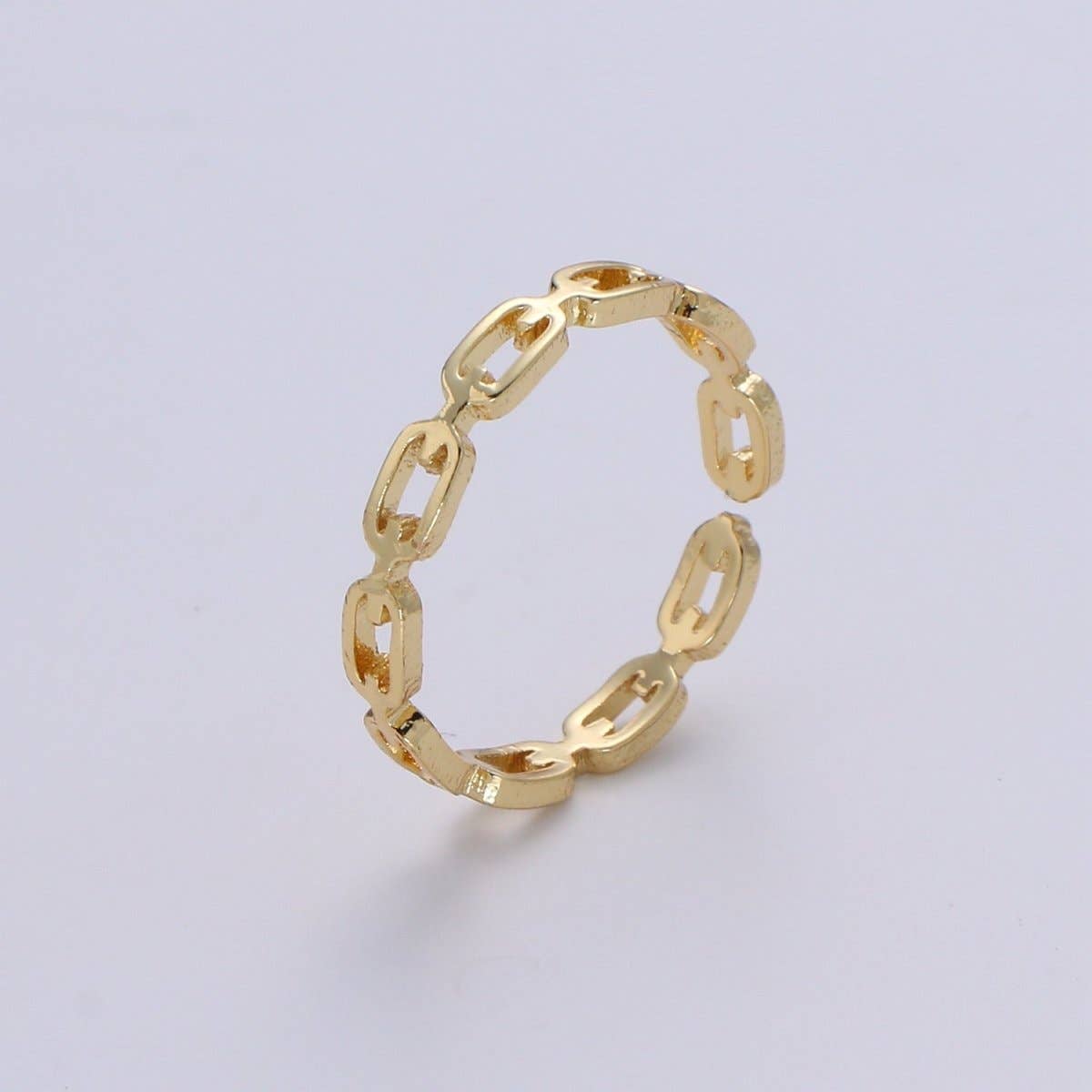 Link Chain Gold Ring
