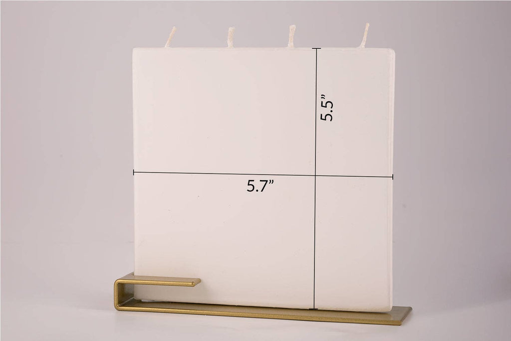 Flat Hand-Crafted 6" Square Candle - Vincent van Gogh Irises