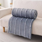 Plush Flunnel Throw – 50x60" Grey