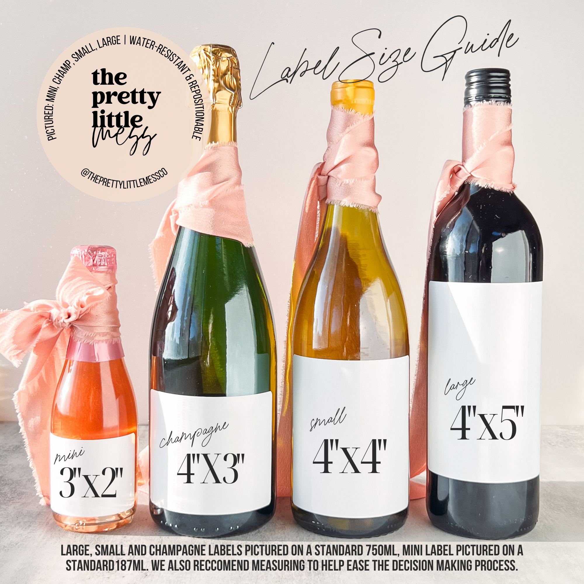 Baby Announcement Wine Label