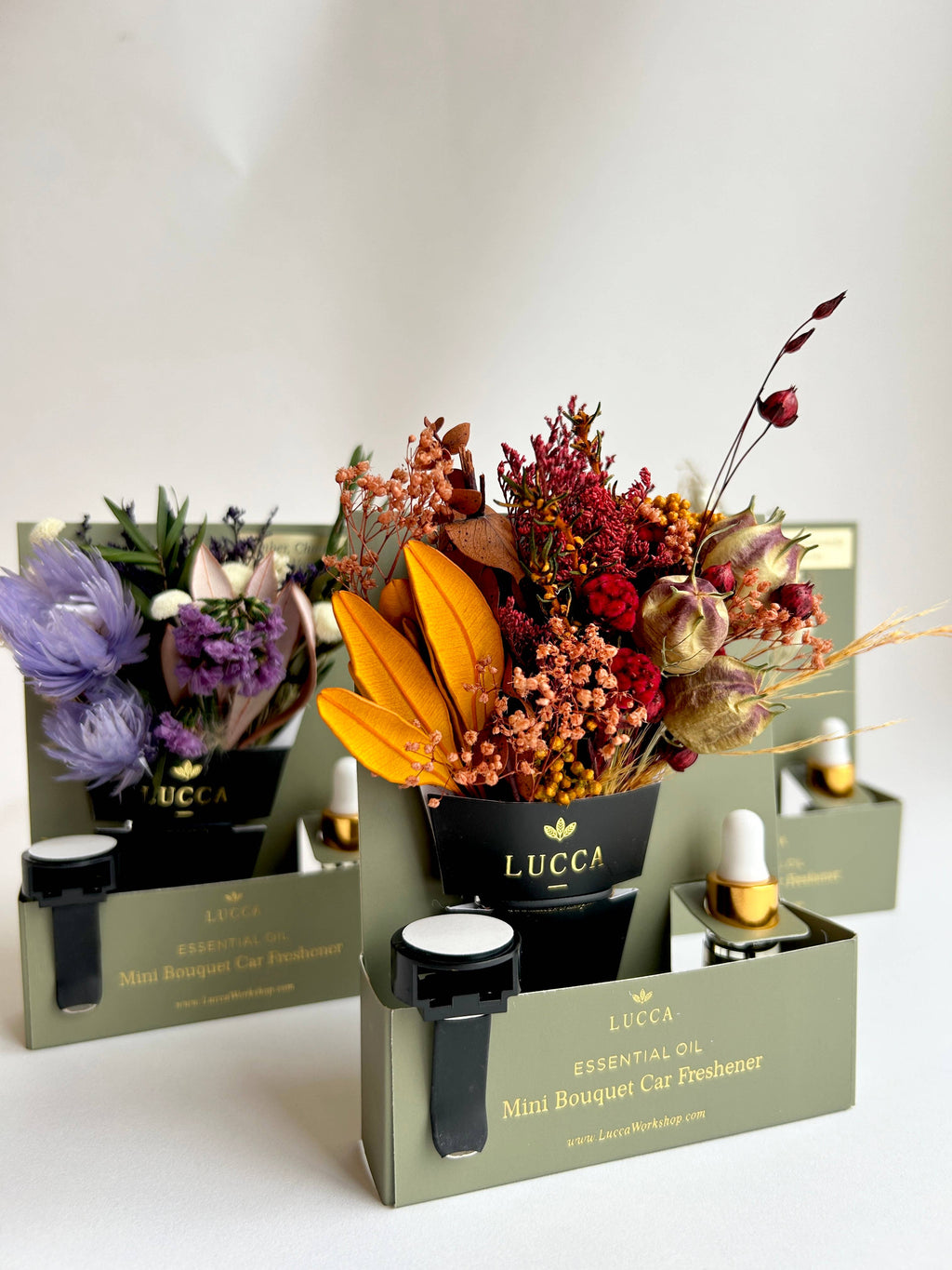 Nontoxic Floral Car Air Freshener: Vanilla & Rose