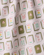 Flower Tiles Tea Towel - Mahjong