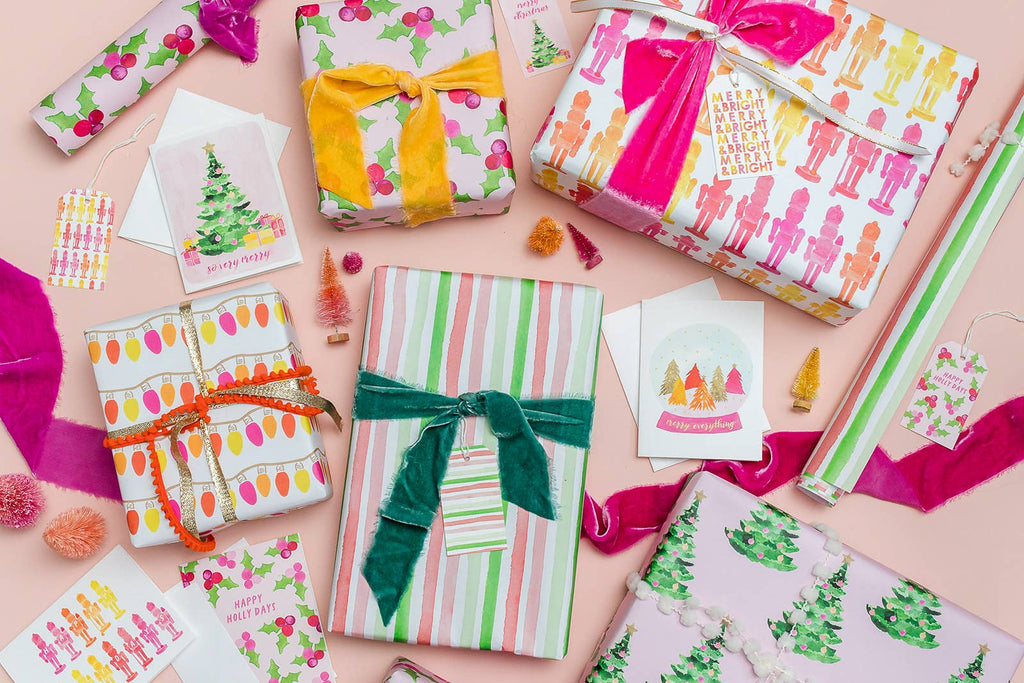 Pink Christmas Gift Wrap