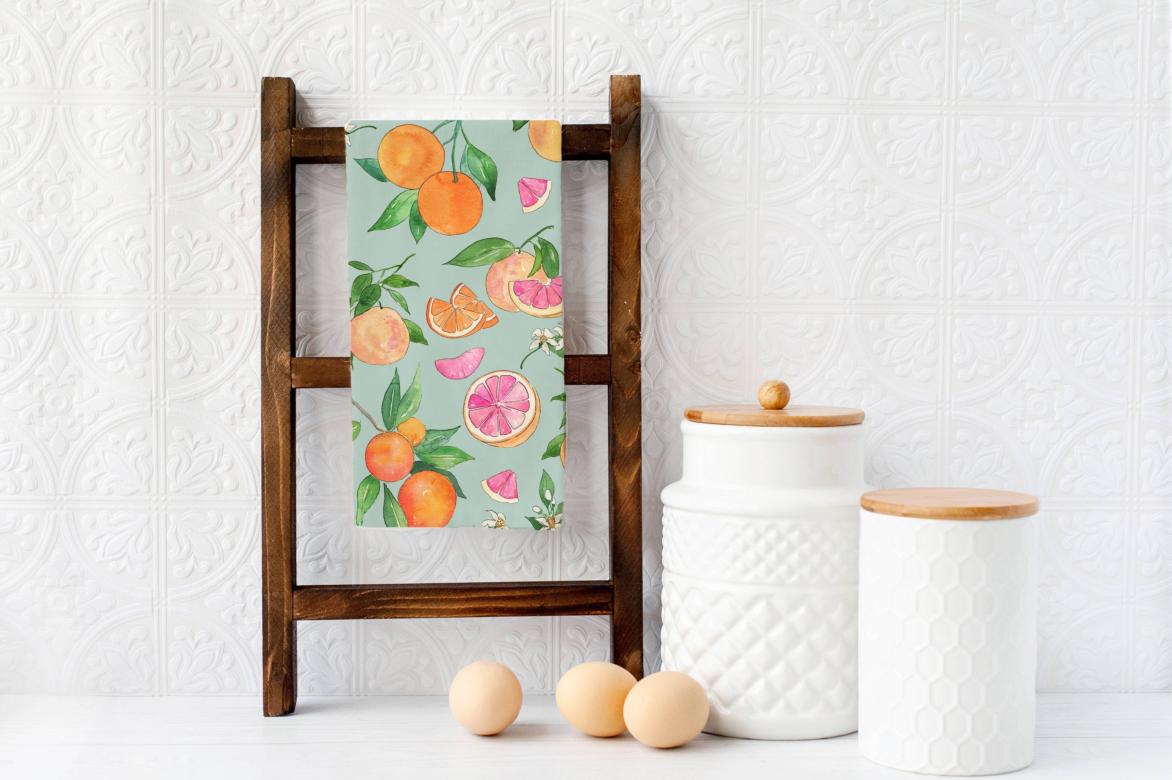 Grapefruit & Oranges - Tea Towel