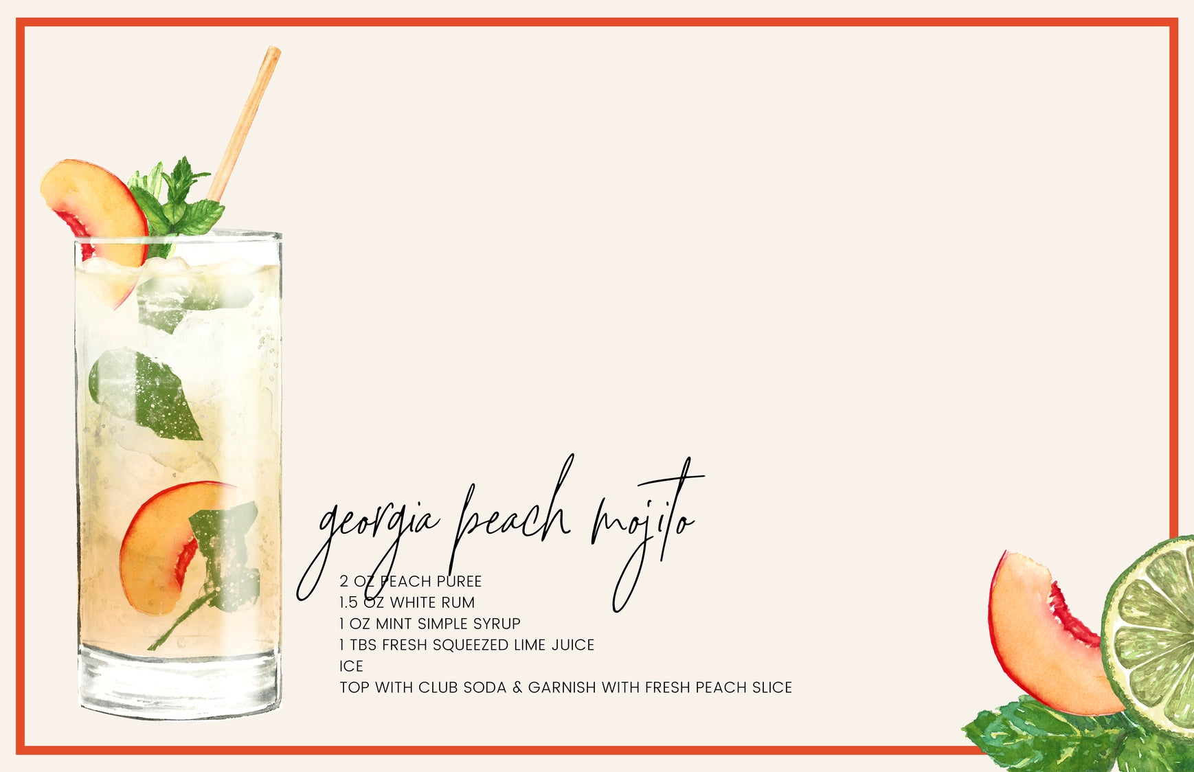 Interchangeable Tray Inserts - Cocktails Set of 10