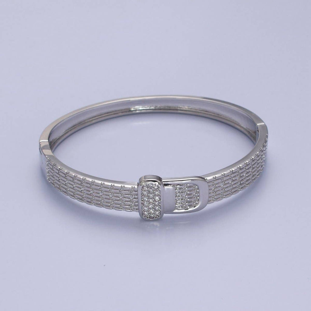Gold Belt Buckle Bracelet