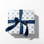 Blue Watercolor Medallion Gift Wrap