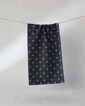 Black Folk Pixel Bar Towel