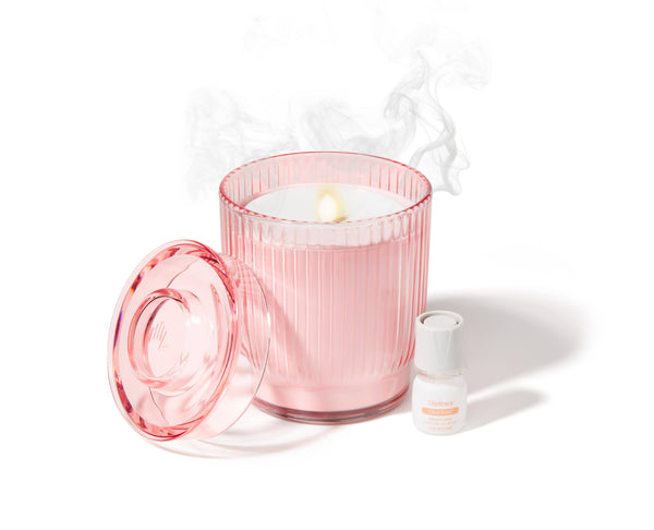 Flameless Candle Diffuser- Pink with Very Vanilla ClickWick