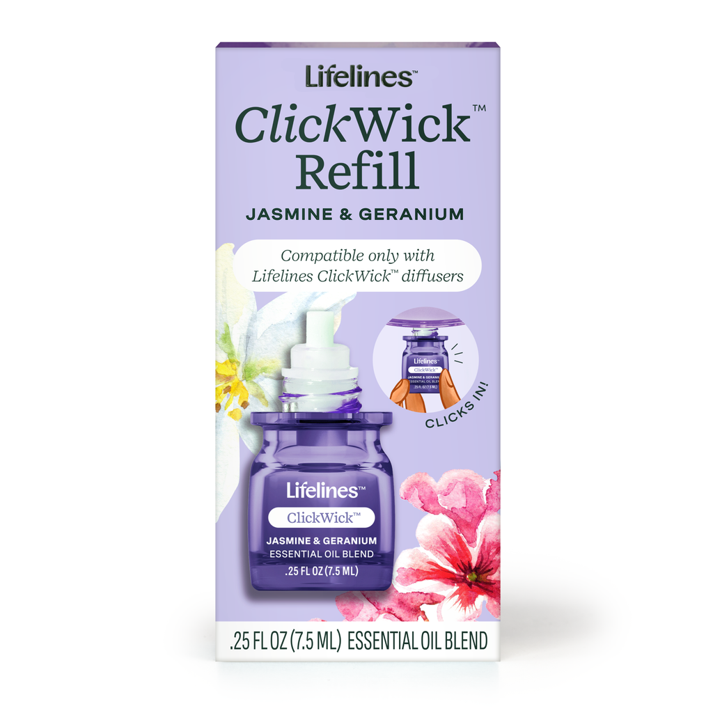 ClickWick In Bloom Refill- For Candle Jasmine & Geranium Scent