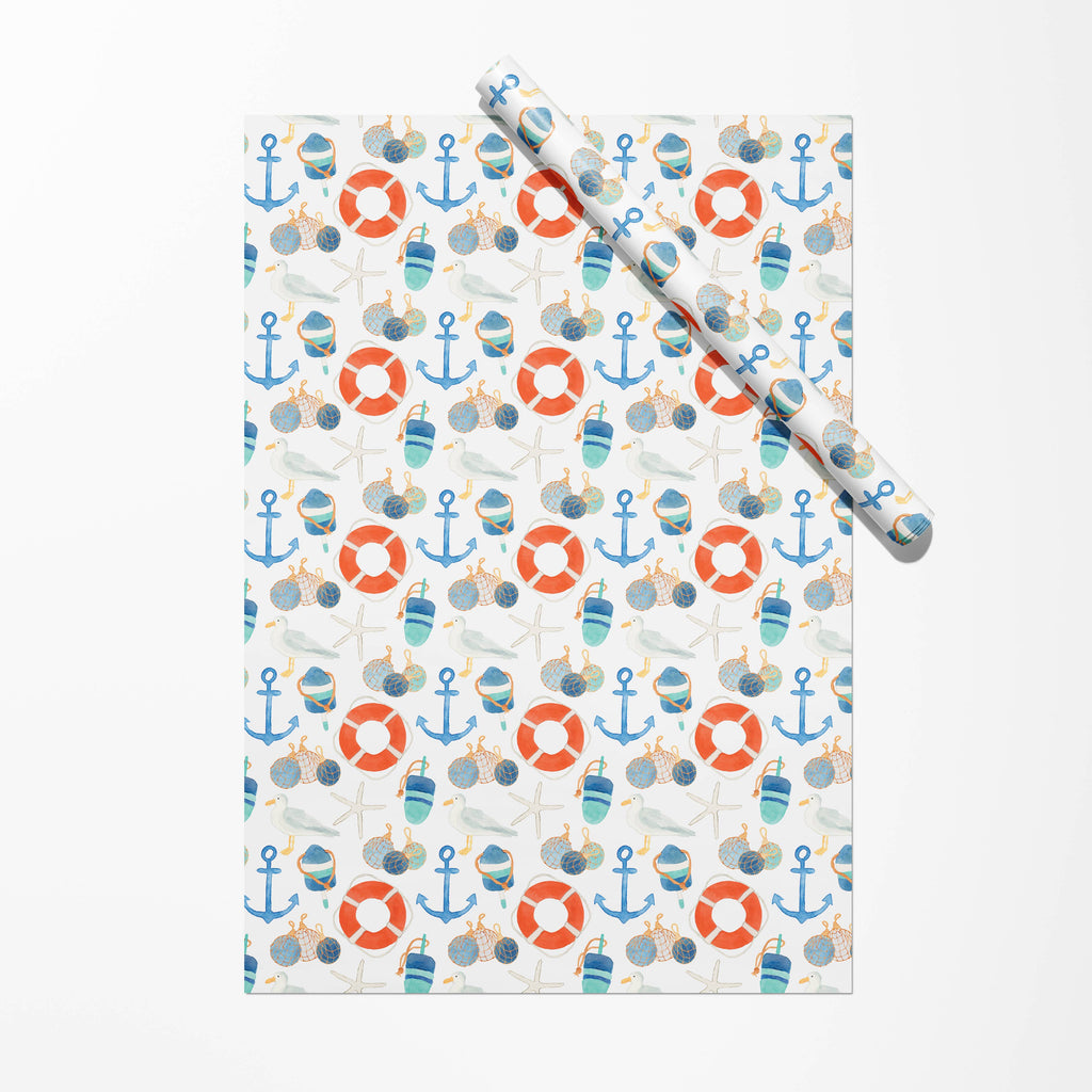 Retro Coastal Gift Wrap