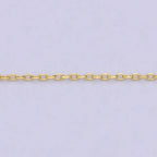 Dainty Cable Chain 24K Gold Filled Chain Necklace 17.7 inch