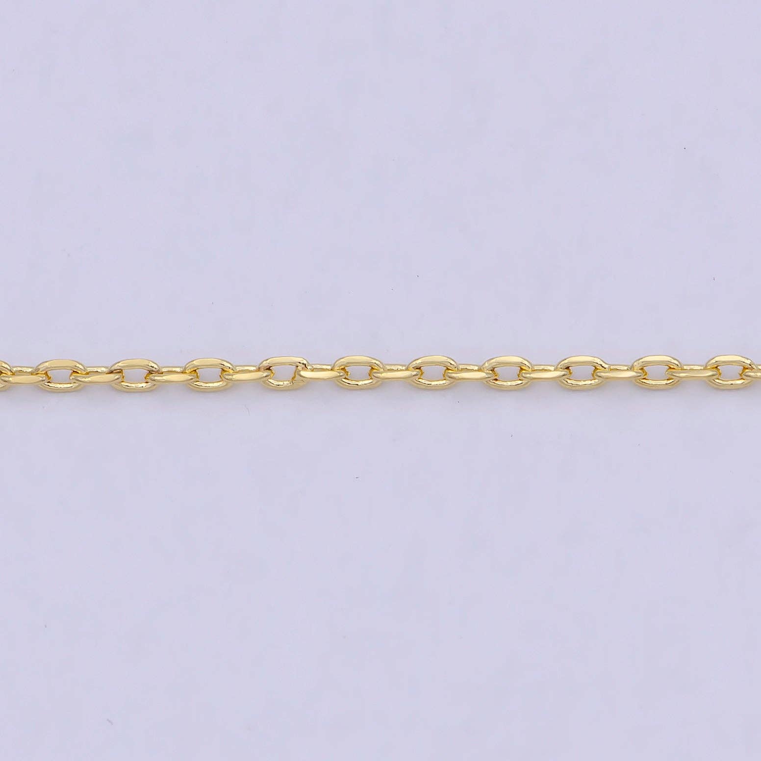 Dainty Cable Chain 24K Gold Filled Chain Necklace 17.7 inch