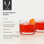 Raye™ Crystal Lowball Negroni Glasses Set of 2