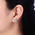Elegant Luxury Gold Teardrop Stud Earring