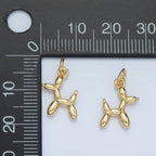 24K Gold Filled Balloon Dog Mini Charm