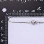 18.5'' Ready to Use Stainless Steel Cocoon Necklace Chain, Layer Snake Twisted Chain Necklace