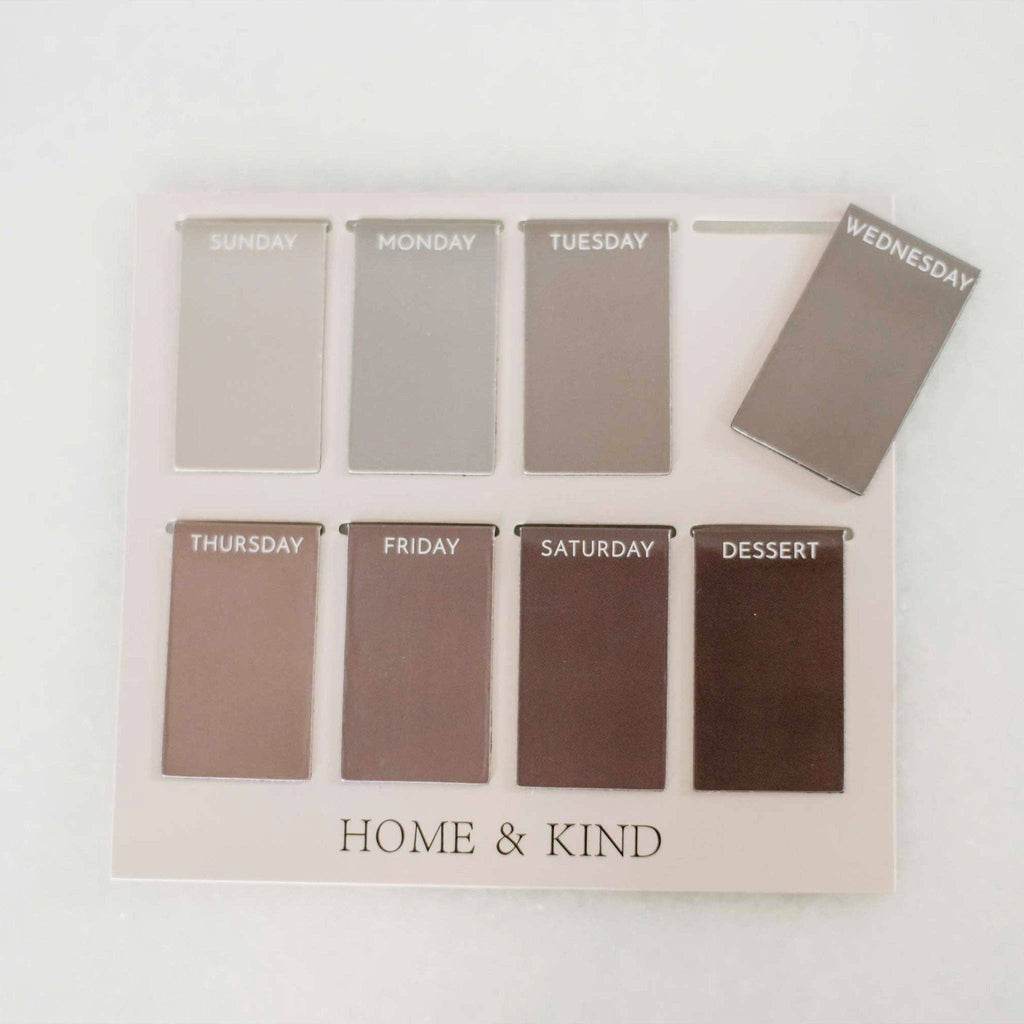 Magnetic Meal Planning Bookmarks