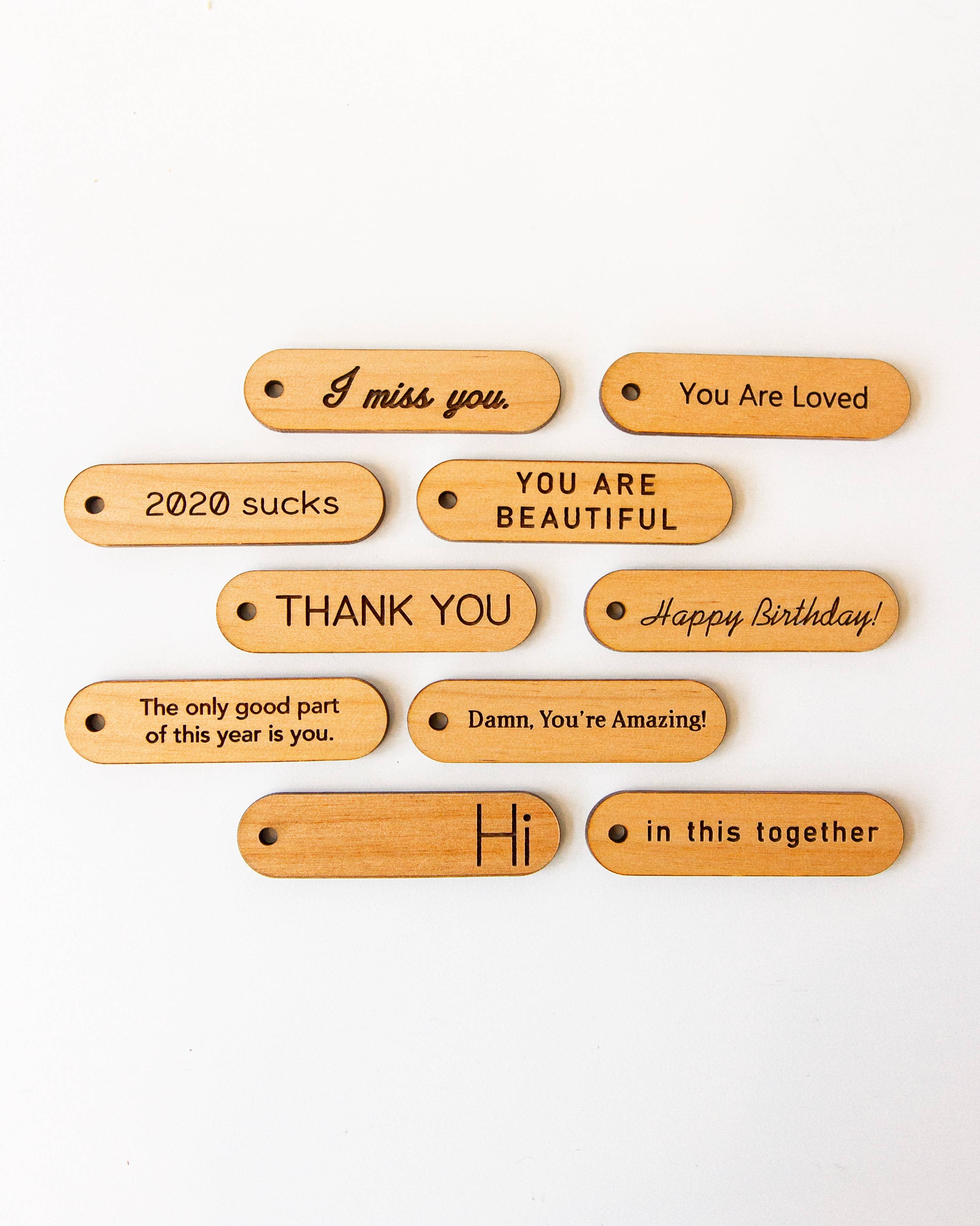 Wood Mini Gift Tag with Loop: Assorted Gift Tags